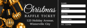 Christmas Raffle Ticket E-mail-overskrift template