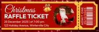 Christmas Raffle Ticket Isihloko Se-imeyili template