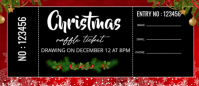 Christmas raffle ticket Envelopes template