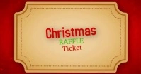 Christmas raffle ticket new template Gambar Bersama Facebook