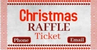 Christmas raffle ticket new template Gambar Bersama Facebook