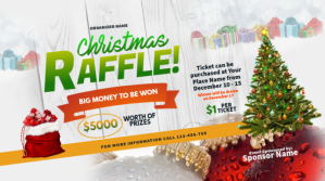 Christmas Raffle Twitter Post Iphosti le-Twitter template
