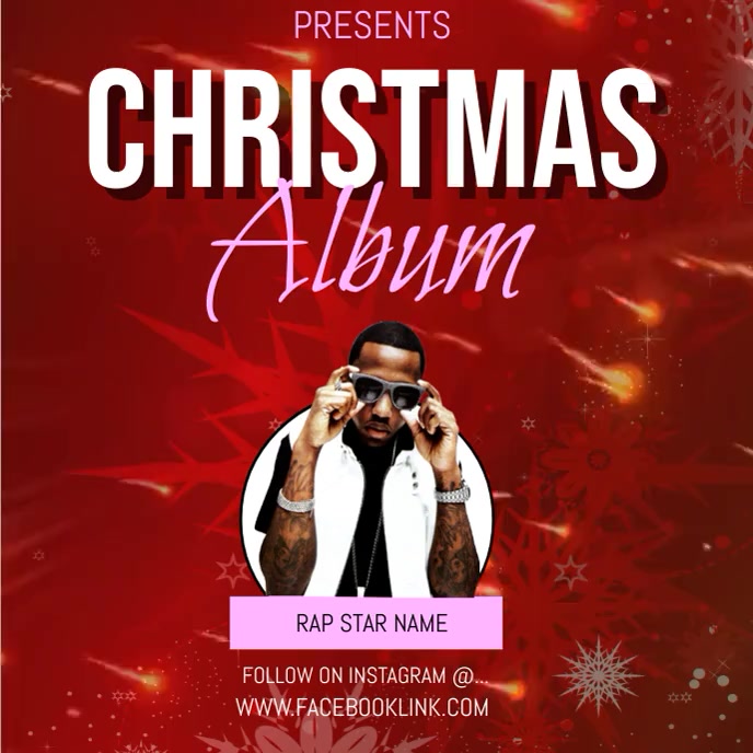 CHRISTMAS RAP ALBUM COVER TEMPLATE | PosterMyWall