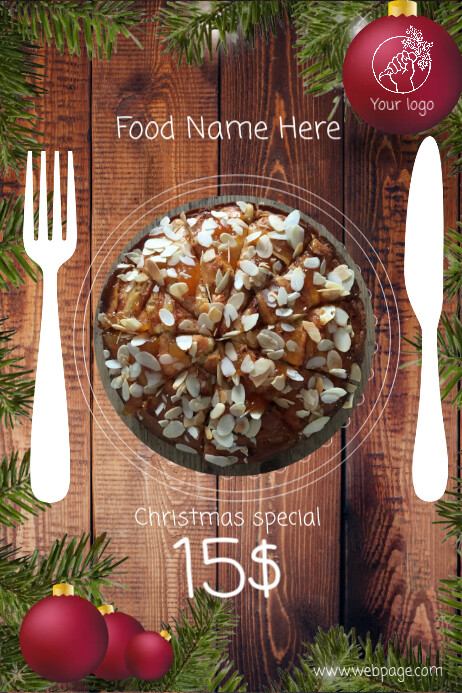 Modele Repas De Noel Noel Restaurant Plat Repas Promotion Depliant Modele Postermywall Modele Repas De Noel Noel Restaurant Plat Repas Promotion Depliant Modele Postermywall