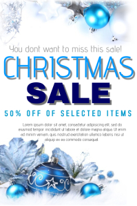customizable design templates for christmas retail sales event christmas sale flyer retail