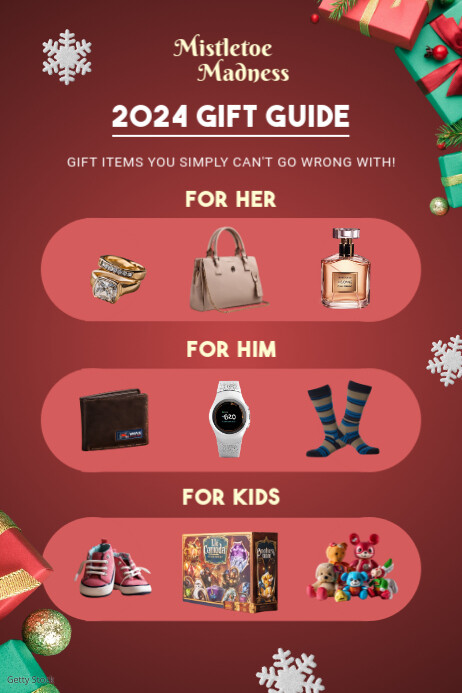 Copy of Christmas Retail Gift Guide Poster | PosterMyWall