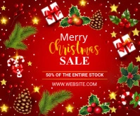 Christmas retail Medium rectangle สามเหลี่ยมขนาดกลาง template