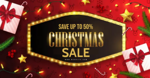 Rood Christmas Sale Facebook Shared Image Template