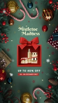 Christmas Retail Sale Carousel Instagram Reel template