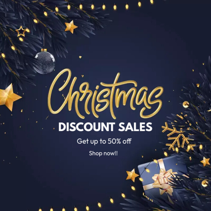 christmas retail sale Template PosterMyWall