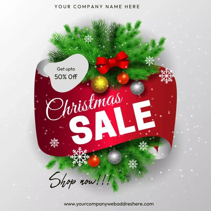 christmas retail sale Template PosterMyWall