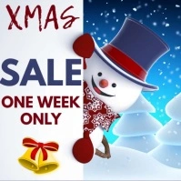 Christmas Retail Sale Video Ad Instagram Post template