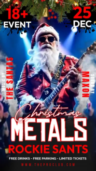 Christmas Rock Night Instagram Reel template