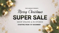 Christmas sale,christmas party,event Affichage numérique (16:9) template