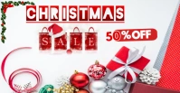 CHRISTMAS SALE  50 % OFF Обложка мероприятия для Facebook template
