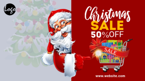 Christmas Sale Ad Twitter-opslag template