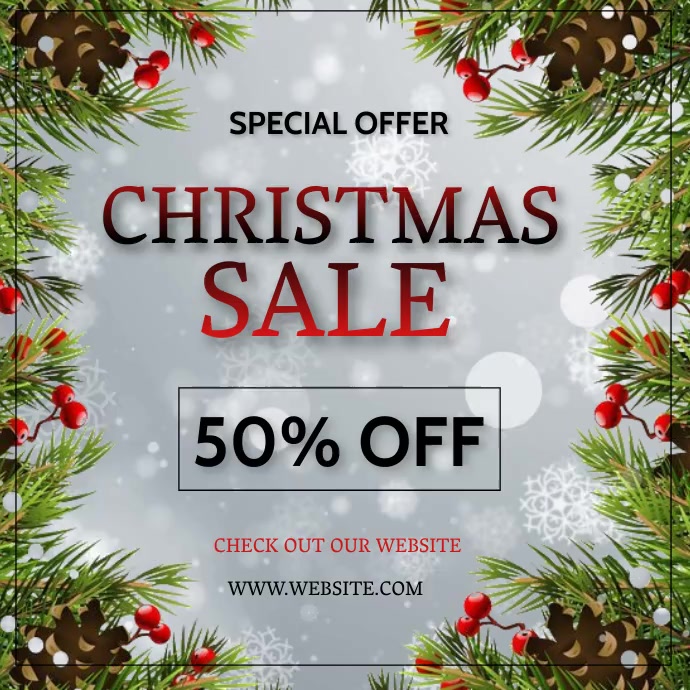 CHRISTMAS SALE AD Flyer Template  PosterMyWall