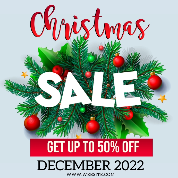 Copy of CHRISTMAS SALE AD TEMPLATE | PosterMyWall