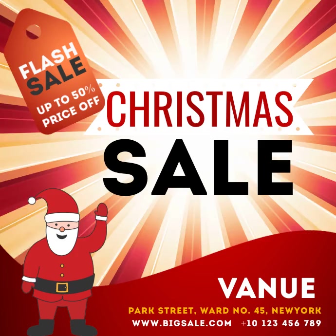 Copy of Christmas sale ad template | PosterMyWall