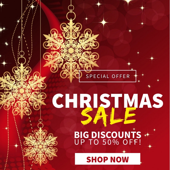 Copy of Christmas Sale Ad Template | PosterMyWall