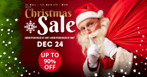 CHRISTMAS SALE BANNER ภาพที่แชร์บน Facebook template