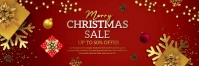 christmas sale banner template