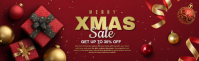 Christmas Sale banner LinkedIn Career Cover Photo template