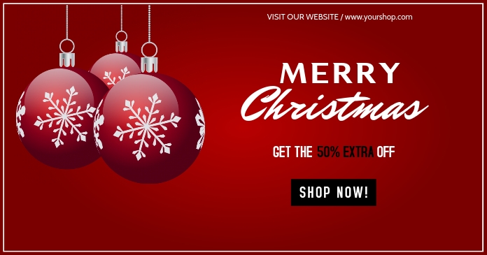 Christmas sale banner template | PosterMyWall