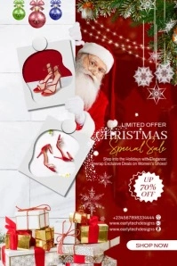 Christmas Sale Poster template