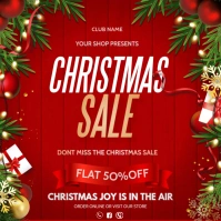 christmas sale Square (1:1) template