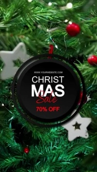 Green Christmas Sale Video template