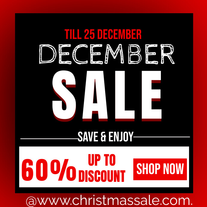 Christmas sale Template PosterMyWall