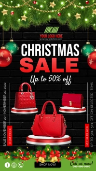 Christmas Sale Digital Display (9:16) template