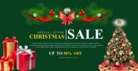 Christmas Sale Portada de evento de Facebook template