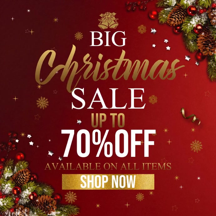 Christmas Sale 方形(1:1) template