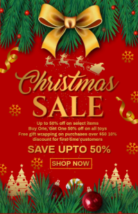 Christmas Sale Tabloid template