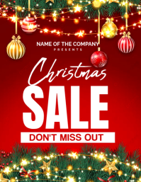 christmas sale Flyer (US Letter) template