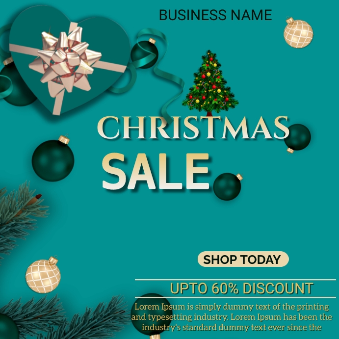 christmas sale Template PosterMyWall