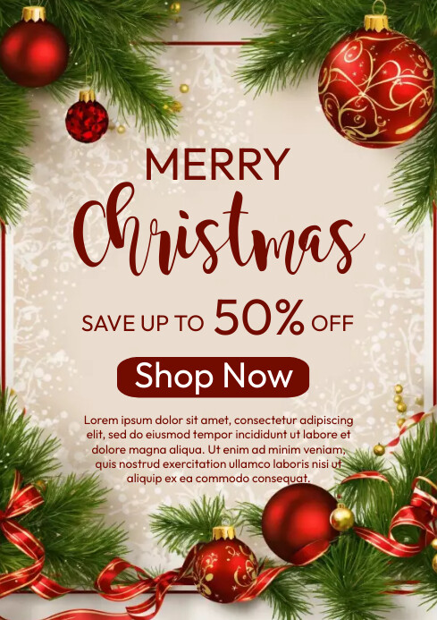 Christmas Sale Template | PosterMyWall