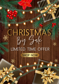 Christmas sale A4 template