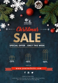 christmas sale A4 template
