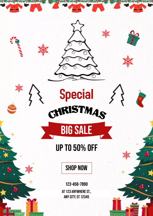 Christmas sale Template | PosterMyWall
