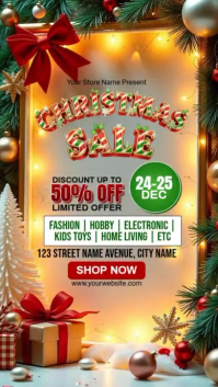 Christmas Sale Reel do Instagram template