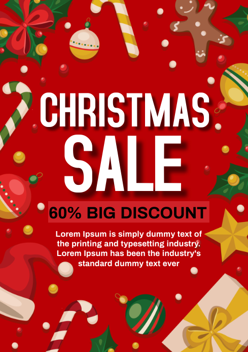 Christmas Sale Template  PosterMyWall