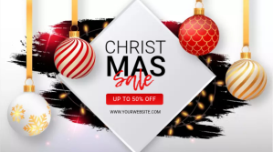 christmas sale Twitter 帖子 template