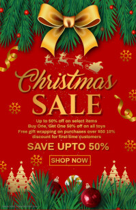 christmas sale Tabloid template