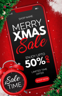 christmas sale Tabloid template