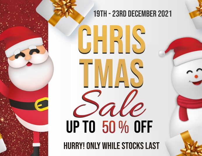 CHRISTMAS SALE DISCOUNT Design Template PosterMyWall