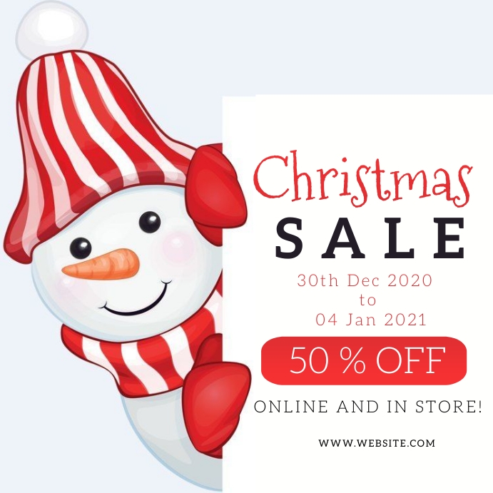 Christmas Sale Event Flyer template PosterMyWall