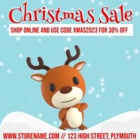 Biru Christmas Sale Instagram Plasing Template